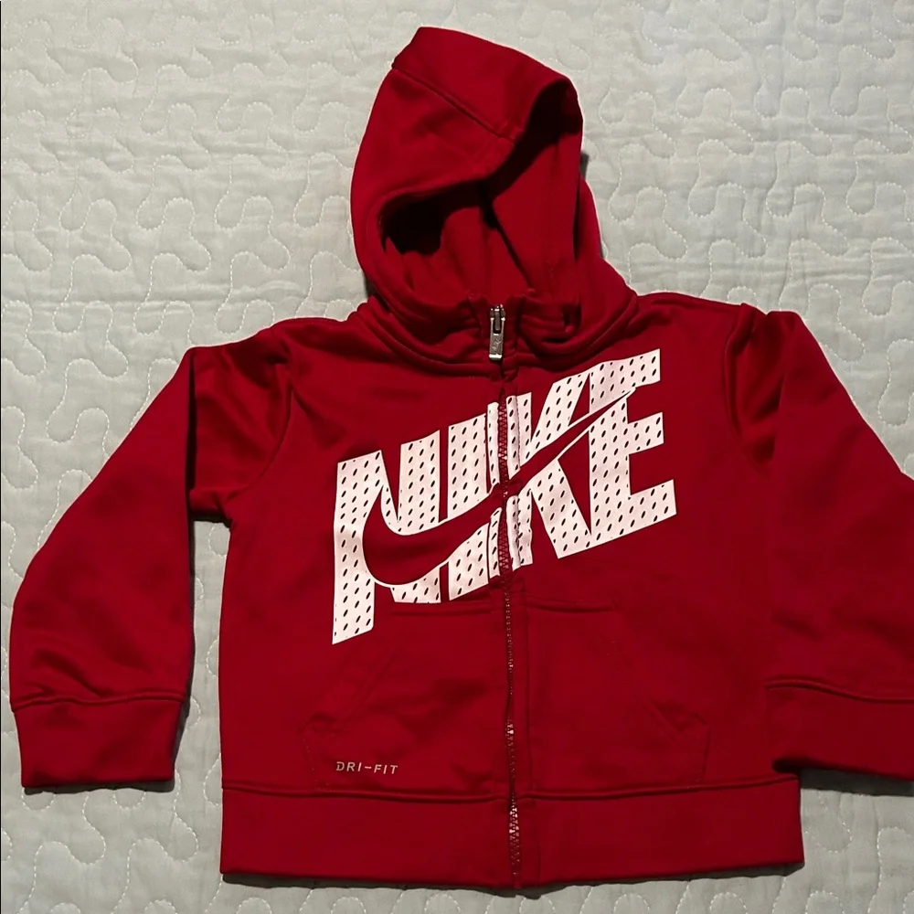 EUC Nike Red and Black Jackets with White Accents - Size 3T & 2T